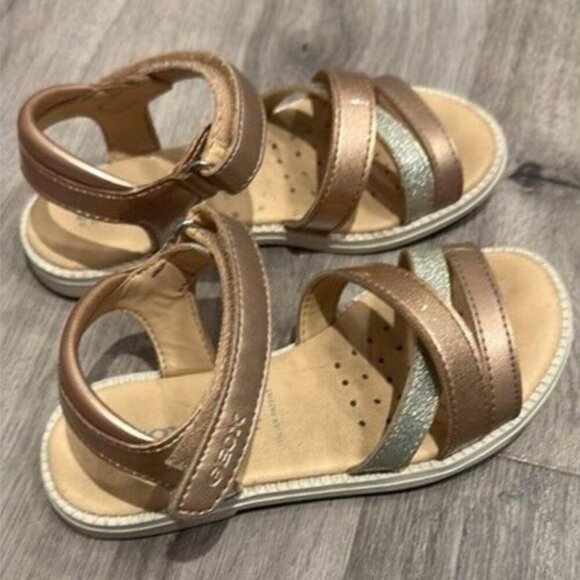Geox Respira toddler Leather sandals size 27 EU or US 9/9.5 - Picture 1 of 5